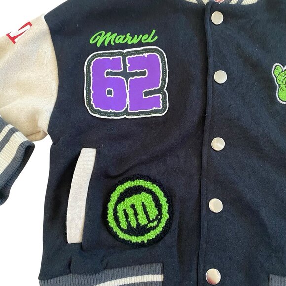 Marvel The Hulk Toddler Bomber Jacket Size 2T New - Picture 8 of 10